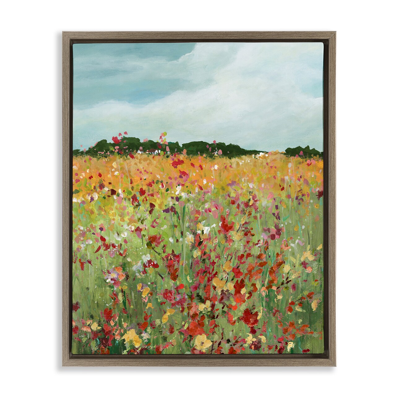 Stupell Industries Vivid Meadow Abstraction Floating Frame By Carol Robinson